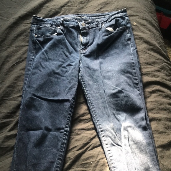 Skinny Fit High Rise Pacific Blue Ankle Jeans - Picture 1 of 2